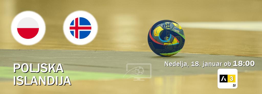 Dvoboj Poljska in Islandija s prenosom tekme v živo na Arena Sport 3.