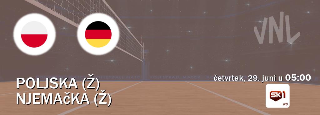 Izravni prijenos utakmice Poljska (Ž) i Njemačka (Ž) pratite uživo na Sportklub 1 (četvrtak, 29. juni u  05:00).