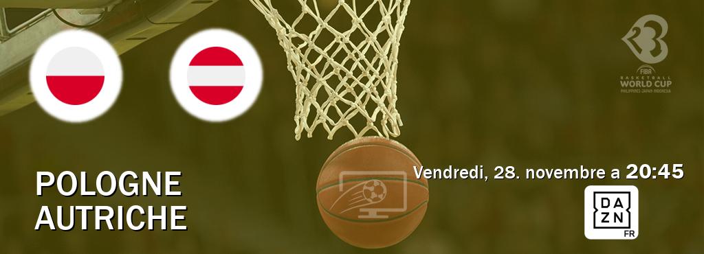 Match entre Pologne et Autriche en direct à la DAZN (vendredi, 28. novembre a  20:45).