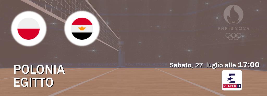 Il match Polonia - Egitto sarà trasmesso in diretta TV su Eurosport Player IT (ore 17:00)