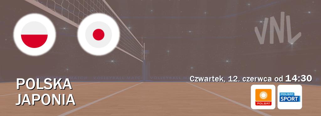 Gra między Polska i Japonia transmisja na żywo w Polsat i Polsat Sport (czwartek, 12. czerwca od  14:30).