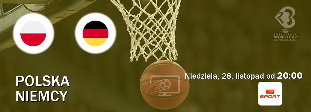Gra między Polska i Niemcy transmisja na żywo w TVP Sport (niedziela, 28. listopad od  20:00).