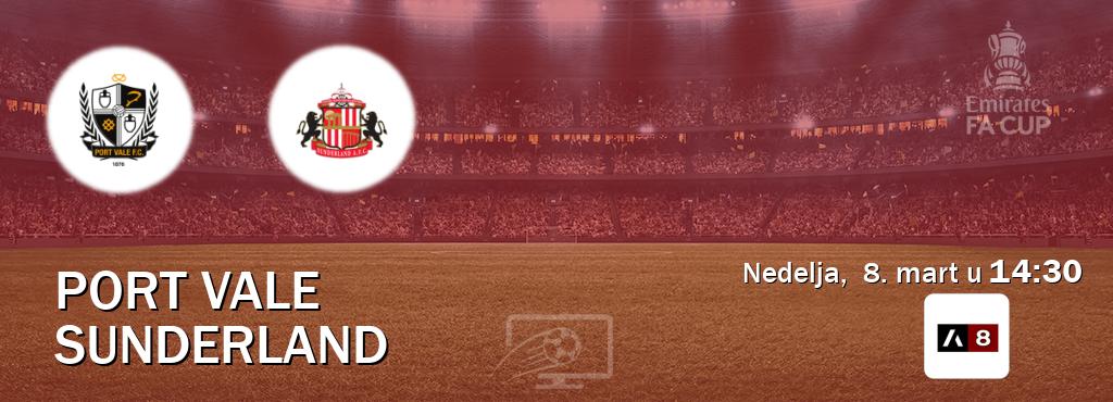Izravni prijenos utakmice Port Vale i Sunderland pratite uživo na Arena Sport 8 (nedelja,  8. mart u  14:30).