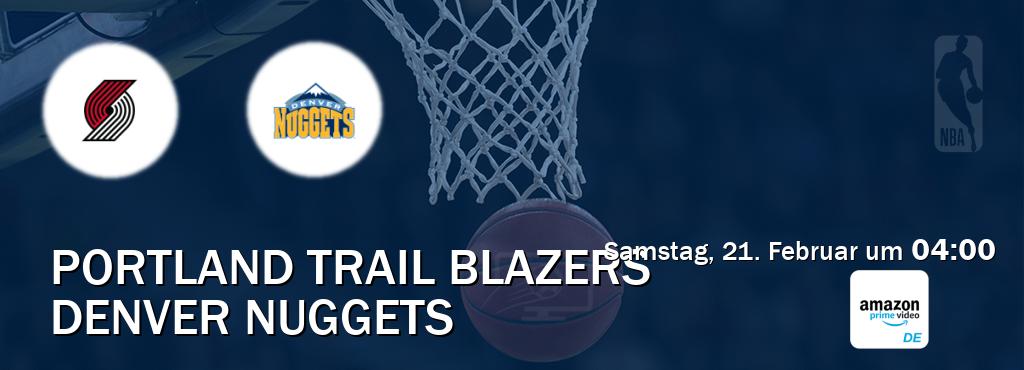 Das Spiel zwischen Portland Trail Blazers und Denver Nuggets wird am Samstag, 21. Februar um  04:00, live vom Amazon Prime DE übertragen.