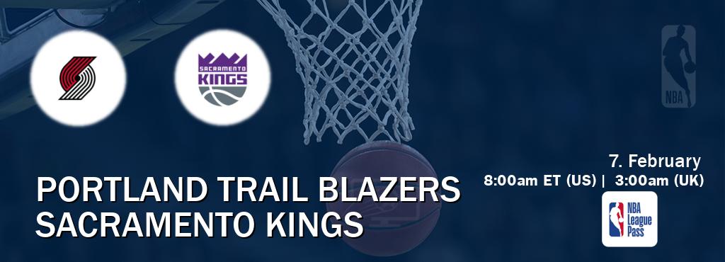 You can watch game live between Portland Trail Blazers and Sacramento Kings on NBA League Pass.