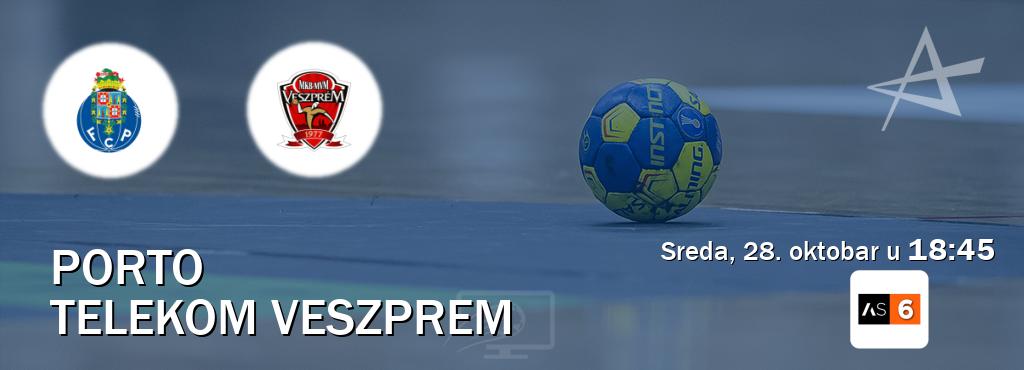 Izravni prijenos utakmice Porto i Telekom Veszprem pratite uživo na Arena Sport 6 (sreda, 28. oktobar u 18:45). Izravni prijenos utakmice Porto i Telekom Veszprem pratite uživo na Arena Sport 6 (sreda, 28. oktobar u 18:45).