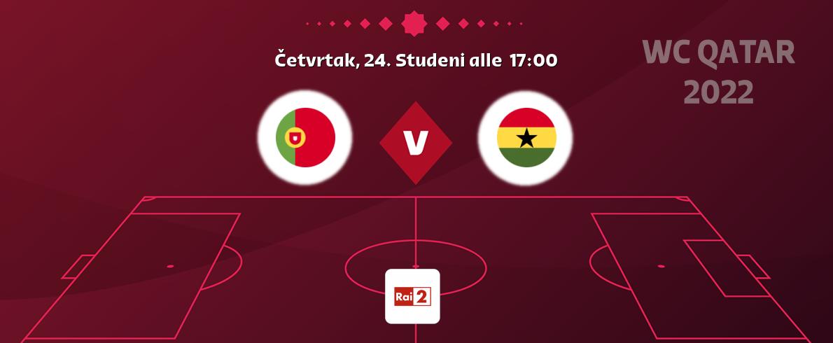 Il match Portogallo - Ghana sarà trasmesso in diretta TV su Rai 2 (ore 17:00)