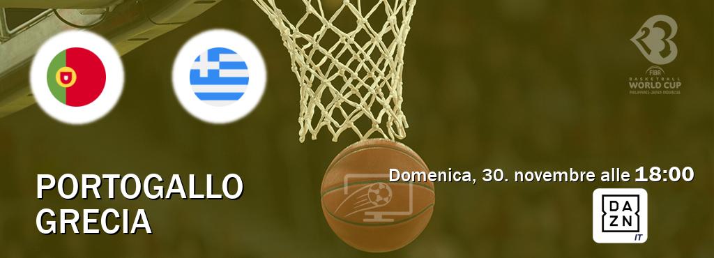 Il match Portogallo - Grecia sarà trasmesso in diretta TV su DAZN Italia (ore 18:00)