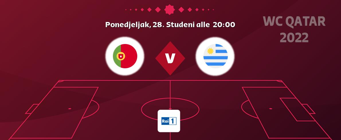 Il match Portogallo - Uruguay sarà trasmesso in diretta TV su Rai 1 (ore 20:00)