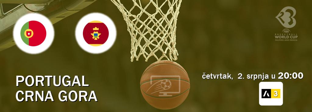 Izravni prijenos utakmice Portugal i Crna gora pratite uživo na Arena Sport 3 (četvrtak,  2. srpnja u  20:00).
