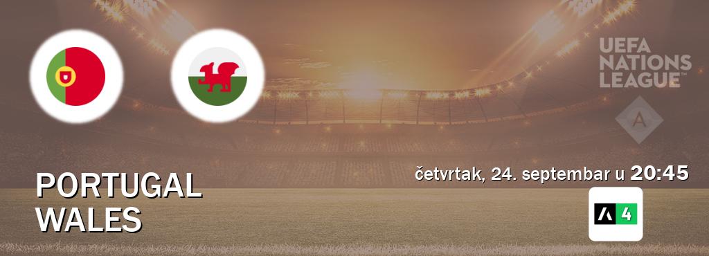 Izravni prijenos utakmice Portugal i Wales pratite uživo na Arena Sport 4 (četvrtak, 24. septembar u  20:45).
