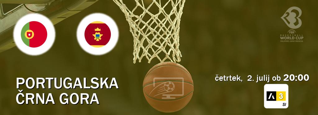 Dvoboj Portugalska in Črna gora s prenosom tekme v živo na Arena Sport 3.