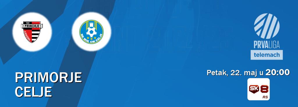 Izravni prijenos utakmice Primorje i Celje pratite uživo na Sportklub 8 (petak, 22. maj u  20:00).