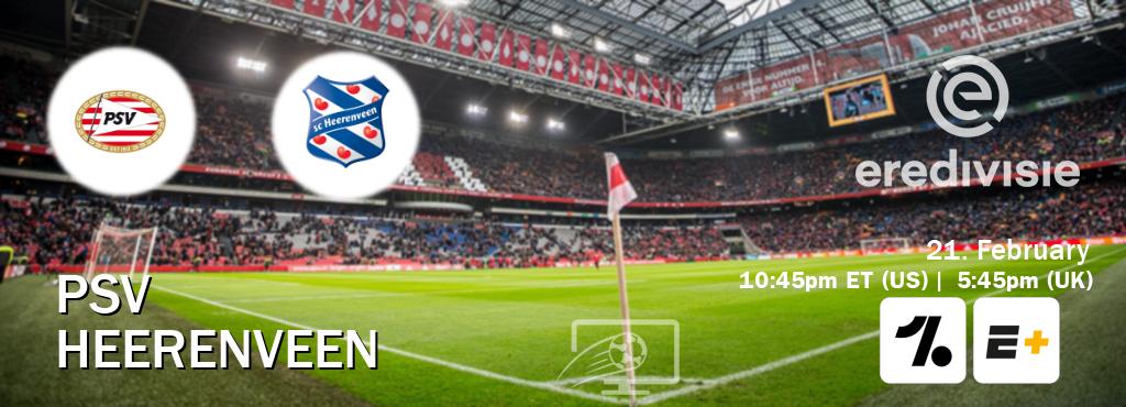 You can watch game live between PSV and Heerenveen on OneFootball and ESPN+(US). You can watch game live between PSV and Heerenveen on OneFootball and ESPN+(US).