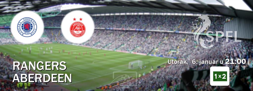 Izravni prijenos utakmice Rangers i Aberdeen pratite uživo na Arena Sport 1x2 (utorak,  6. januar u  21:00).
