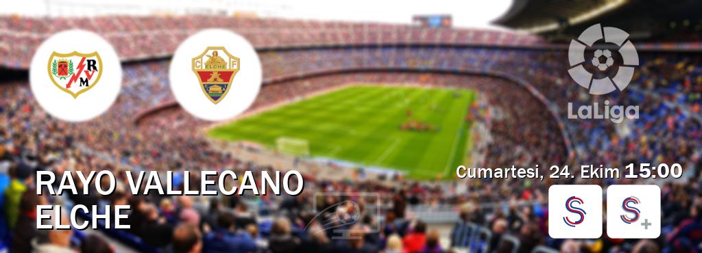 Karşılaşma Rayo Vallecano - Elche S Sport ve S Sport +'den canlı yayınlanacak (Cumartesi, 24. Ekim 15:00). Karşılaşma Rayo Vallecano - Elche S Sport ve S Sport +'den canlı yayınlanacak (Cumartesi, 24. Ekim 15:00).