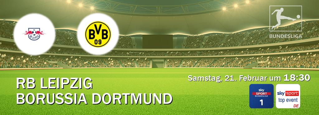 Das Spiel zwischen RB Leipzig und Borussia Dortmund wird am Samstag, 21. Februar um  18:30, live vom Sky Bundesliga 1 und Sky Sport Top Event übertragen.
