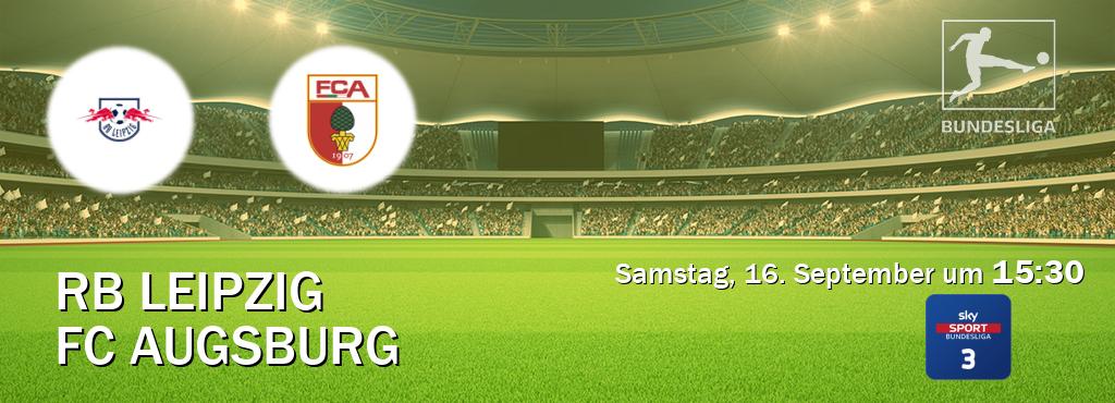 Das Spiel zwischen RB Leipzig und FC Augsburg wird am Samstag, 16. September um  15:30, live vom Sky Bundesliga 3 übertragen.