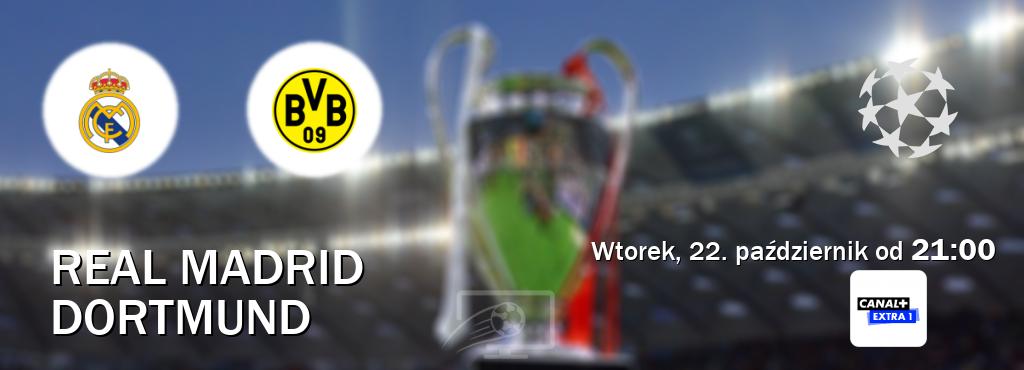 Gra między Real Madrid i Dortmund transmisja na żywo w Canal+ Extra 1 (wtorek, 22. październik od  21:00).