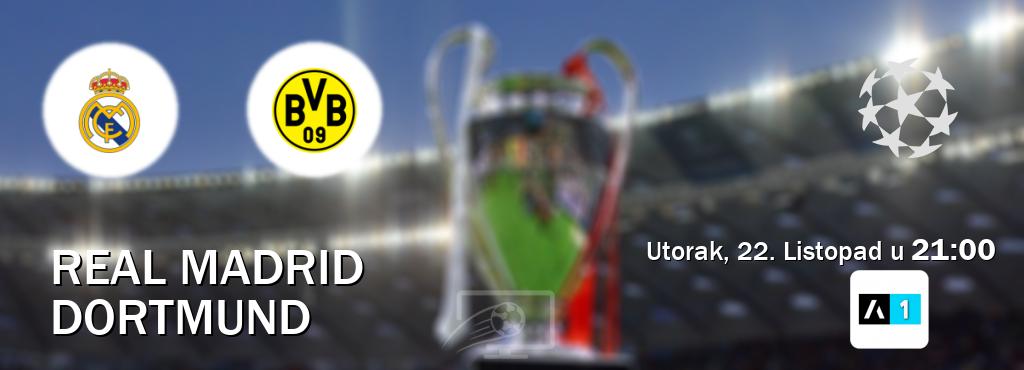 Izravni prijenos utakmice Real Madrid i Dortmund pratite uživo na Arena Sport 1 (Utorak, 22. Listopad u  21:00).