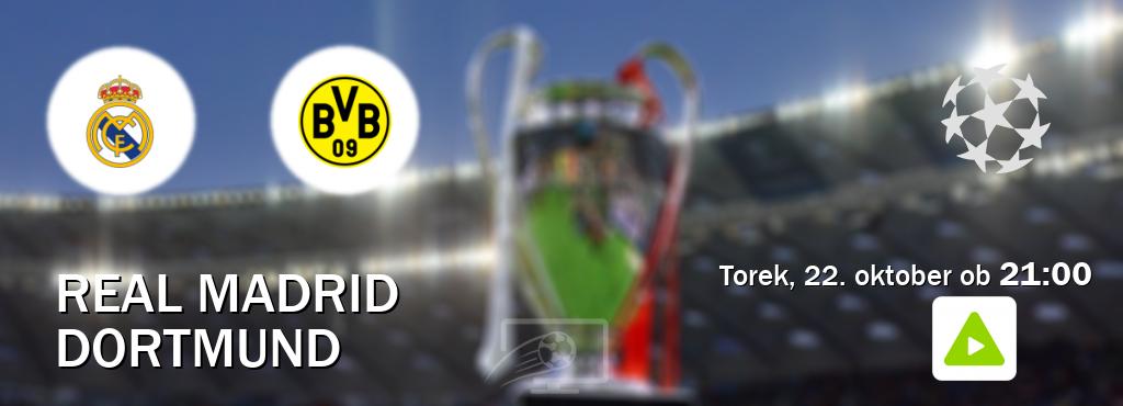 Real Madrid in Dortmund v živo na Kanal A. Prenos tekme bo v torek, 22. oktober ob  21:00