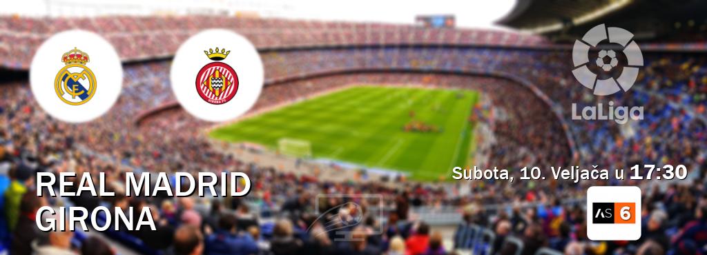 Izravni prijenos utakmice Real Madrid i Girona pratite uživo na Arena Sport 6 (Subota, 10. Veljača u  17:30).