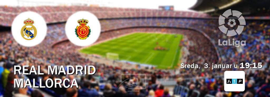 Izravni prijenos utakmice Real Madrid i Mallorca pratite uživo na Arena Premium 1 (sreda,  3. januar u  19:15).