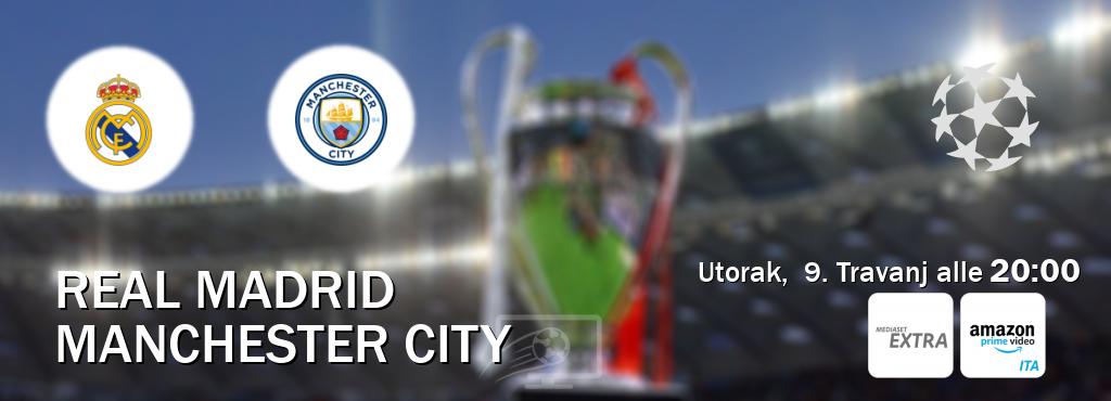 Il match Real Madrid - Manchester City sarà trasmesso in diretta TV su Mediaset Extra e Mediaset Infinity (ore 20:00)