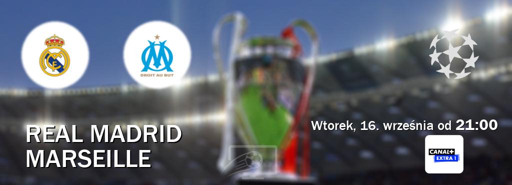Gra między Real Madrid i Marseille transmisja na żywo w Canal+ Extra 1 (wtorek, 16. września od 21:00). Gra między Real Madrid i Marseille transmisja na żywo w Canal+ Extra 1 (wtorek, 16. września od 21:00).
