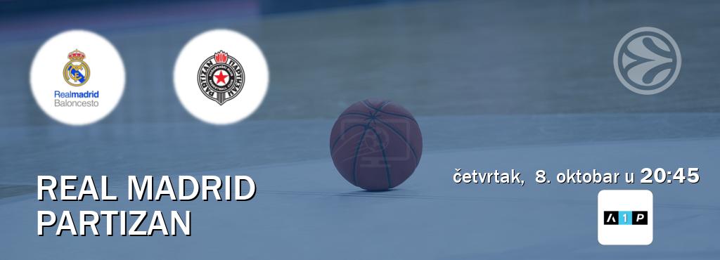 Izravni prijenos utakmice Real Madrid i Partizan pratite uživo na Arena Premium 1 (četvrtak, 8. oktobar u 20:45). Izravni prijenos utakmice Real Madrid i Partizan pratite uživo na Arena Premium 1 (četvrtak, 8. oktobar u 20:45).