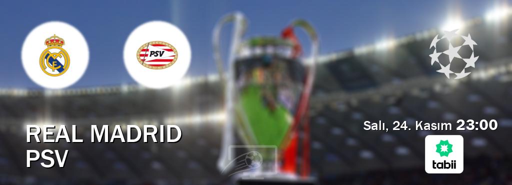 Karşılaşma Real Madrid - PSV Tabii'den canlı yayınlanacak (Salı, 24. Kasım 23:00). Karşılaşma Real Madrid - PSV Tabii'den canlı yayınlanacak (Salı, 24. Kasım 23:00).