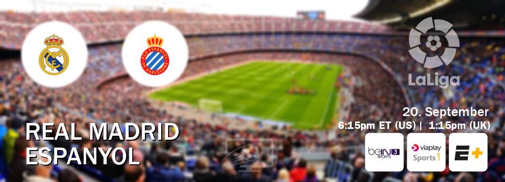 You can watch game live between Real Madrid and Espanyol on beIN SPORTS 3(AU), Viaplay Sports 1(UK), ESPN+(US). You can watch game live between Real Madrid and Espanyol on beIN SPORTS 3(AU), Viaplay Sports 1(UK), ESPN+(US).