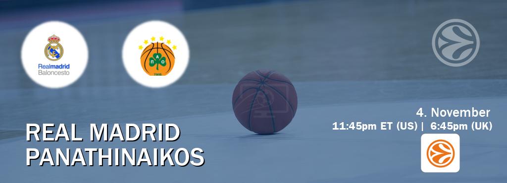 You can watch game live between Real Madrid and Panathinaikos on EuroLeague TV. You can watch game live between Real Madrid and Panathinaikos on EuroLeague TV.