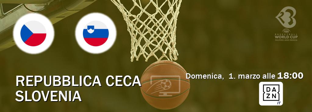Il match Repubblica Ceca - Slovenia sarà trasmesso in diretta TV su DAZN Italia (ore 18:00)