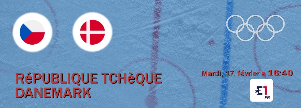 Match entre République Tchèque et Danemark en direct à la Eurosport 1 (mardi, 17. février a  16:40).