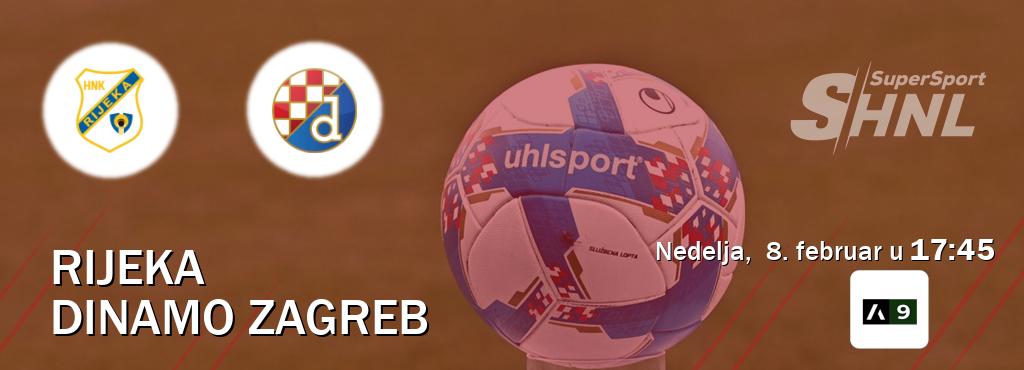 Izravni prijenos utakmice Rijeka i Dinamo Zagreb pratite uživo na Arena Sport 9 (nedelja,  8. februar u  17:45).