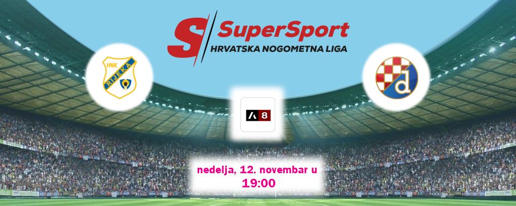 Izravni prijenos utakmice Rijeka i Dinamo Zagreb pratite uživo na Arena Sport 8 (nedelja, 12. novembar u  19:00).