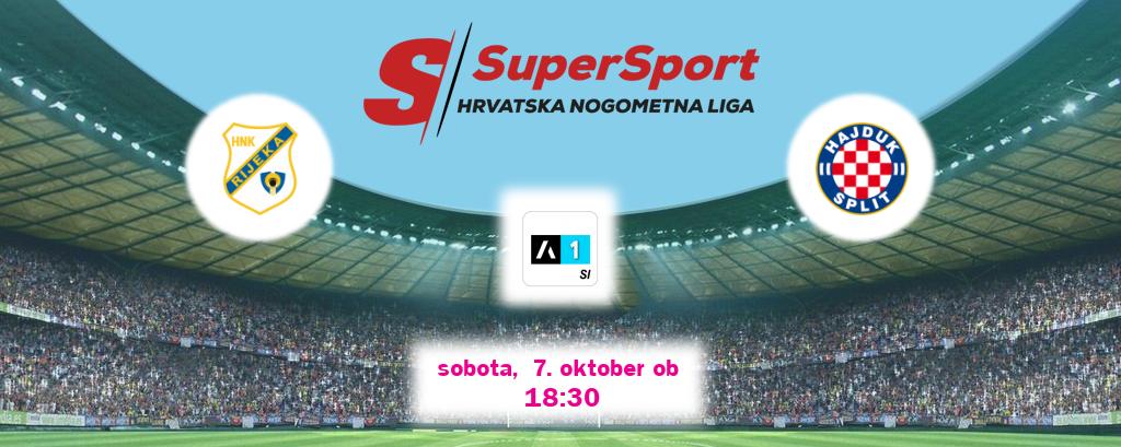 Dvoboj Rijeka in Hajduk Split s prenosom tekme v živo na Arena Sport 1.