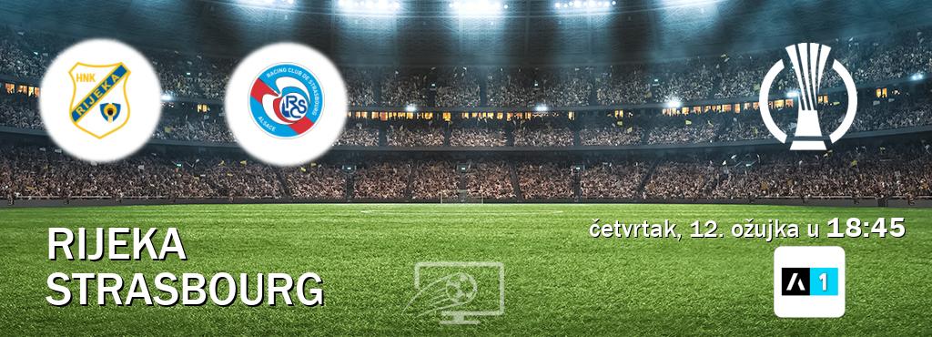 Izravni prijenos utakmice Rijeka i Strasbourg pratite uživo na Arena Sport 1 (četvrtak, 12. ožujka u  18:45).
