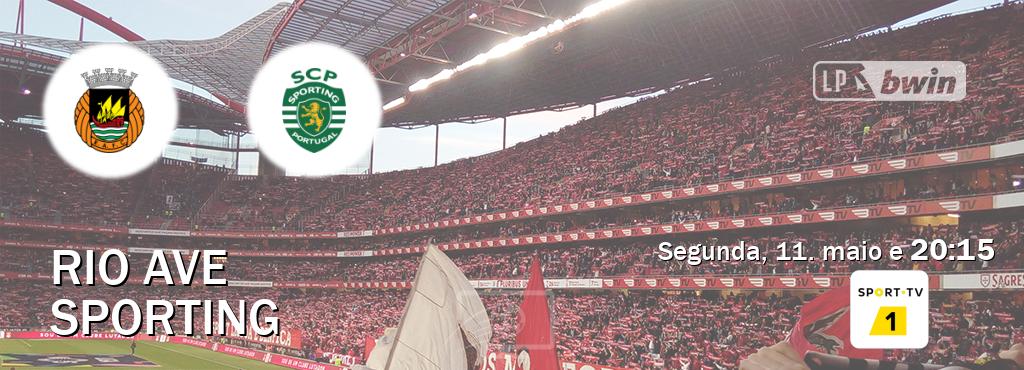 Jogo entre Rio Ave e Sporting tem emissão Sport TV 1 (segunda, 11. maio e 20:15). Jogo entre Rio Ave e Sporting tem emissão Sport TV 1 (segunda, 11. maio e 20:15).