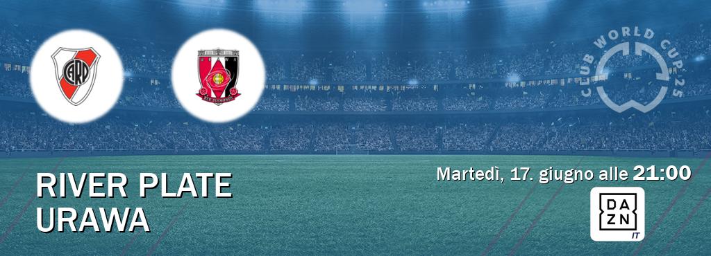 Il match River Plate - Urawa sarà trasmesso in diretta TV su DAZN Italia (ore 21:00)