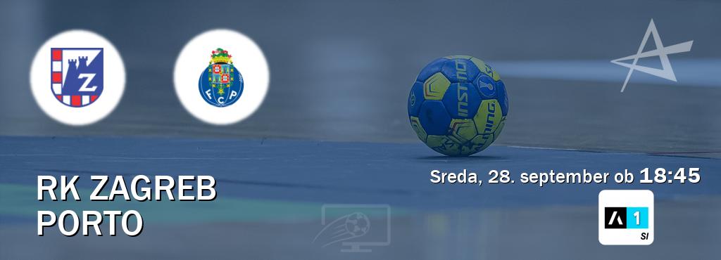 Prenos tekme med RK Zagreb in Porto v živo na Arena Sport 1 (sreda, 28. september ob  18:45 uri).