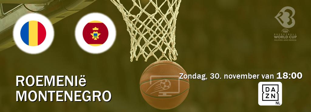 Wedstrijd tussen Roemenië en Montenegro live op tv bij DAZN (zondag, 30. november van  18:00).