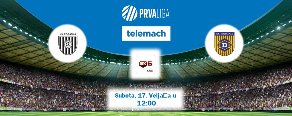 Izravni prijenos utakmice Rogaška i Domžale pratite uživo na Sportklub 6 (Subota, 17. Veljača u  12:00).