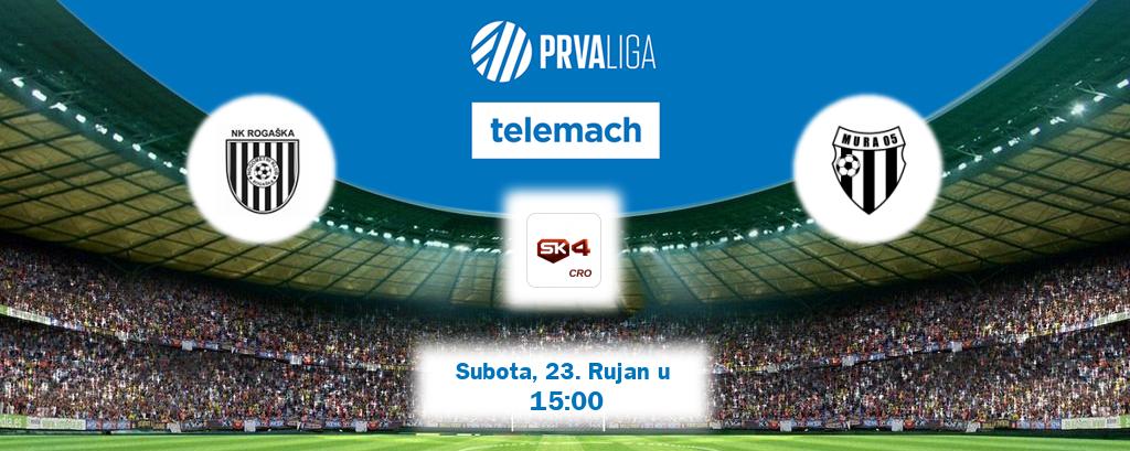 Izravni prijenos utakmice Rogaška i Mura pratite uživo na Sportklub 4 (Subota, 23. Rujan u  15:00).