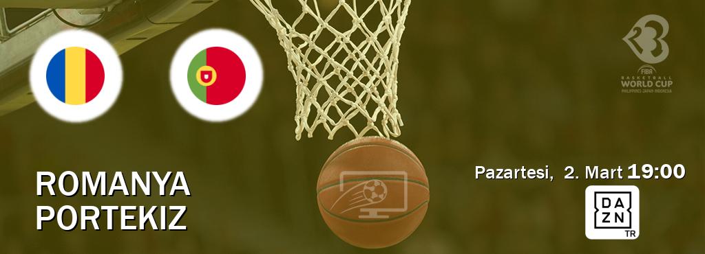 Karşılaşma Romanya - Portekiz DAZN'den canlı yayınlanacak (Pazartesi,  2. Mart  19:00).