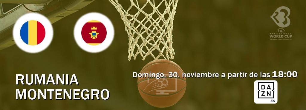 El partido entre Rumania y Montenegro será retransmitido por DAZN España (domingo, 30. noviembre a partir de las 18:00). El partido entre Rumania y Montenegro será retransmitido por DAZN España (domingo, 30. noviembre a partir de las 18:00).