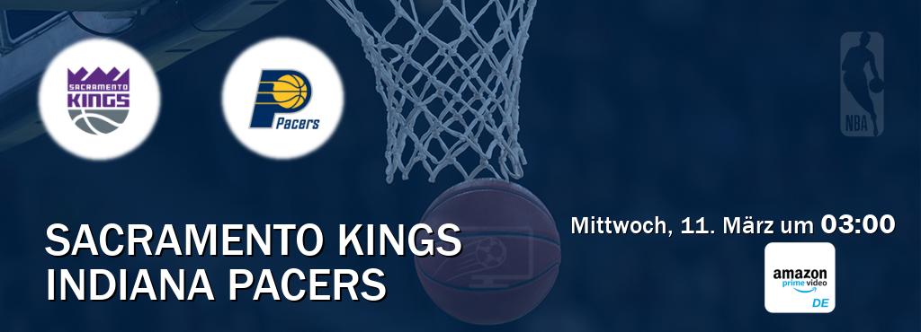 Das Spiel zwischen Sacramento Kings und Indiana Pacers wird am Mittwoch, 11. März um  03:00, live vom Amazon Prime DE übertragen.