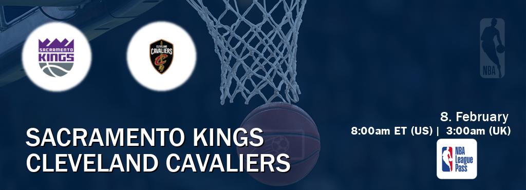 You can watch game live between Sacramento Kings and Cleveland Cavaliers on NBA League Pass.