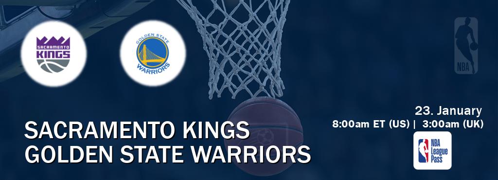 You can watch game live between Sacramento Kings and Golden State Warriors on NBA League Pass.